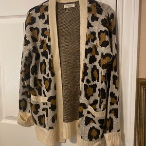 NWT Size Small leopard print cardigan $12
